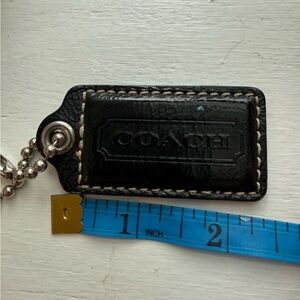 Coach Black Patent Leather Replacement Fob Hang Tag Flaw